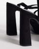 Asos Design Wide Fit ASOS DESIGN Wide Fit Peaked platform high heeled shoes in black - 4