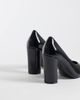 Asos Design Wide Fit ASOS DESIGN Wide Fit Progress pattern work stiletto pumps in black - 4
