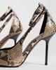 Asos Design Wide Fit ASOS DESIGN Wide Fit Progress pattern work stiletto pumps in snake-MULTI - 3