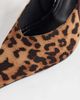 Asos Design Wide Fit ASOS DESIGN Wide Fit Serena slingback stiletto heels in leopard and burgundy suedette-Multi - 3