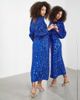ASOS EDITION ASOS EDITION batwing all over sequin midi dress in bright blue - 4