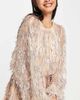 ASOS EDITION ASOS EDITION blouson sleeve mini dress with teardrop sequin in blush-Pink - 3
