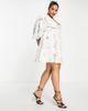ASOS EDITION ASOS EDITION Curve floral embroidered mini dress with lace inserts-White - 2