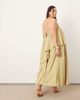 ASOS EDITION ASOS EDITION Curve strappy square neck maxi dress with pockets and dramatic drape detail in olive green - 3