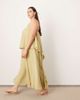 ASOS EDITION ASOS EDITION Curve strappy square neck maxi dress with pockets and dramatic drape detail in olive green - 4