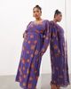 ASOS EDITION ASOS EDITION Curve wrap midi dress in floral sequin in purple - 1