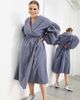 ASOS EDITION ASOS EDITION Curve wrap smock midi dress with collar in washed blue - 1