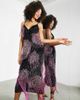 ASOS EDITION ASOS EDITION embellished cami midi dress with floral fringe in black and pink - 2