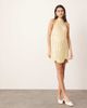 ASOS EDITION ASOS EDITION embellished mosaic halter neck mini dress in lemon-Black - 2