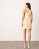 ASOS EDITION ASOS EDITION embellished mosaic halter neck mini dress in lemon-Black - 4