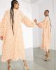 ASOS EDITION ASOS EDITION eyelet midi dress with blouson sleeves and tie front-Orange - 2