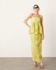 ASOS EDITION ASOS EDITION floral cornelli column midi skirt in lime - part of a set-Green - 1