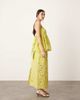 ASOS EDITION ASOS EDITION floral cornelli column midi skirt in lime - part of a set-Green - 3