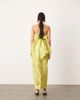 ASOS EDITION ASOS EDITION floral cornelli column midi skirt in lime - part of a set-Green - 4