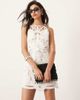 ASOS EDITION ASOS EDITION floral cut work halterneck mini dress in white - 1