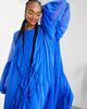 ASOS EDITION ASOS EDITION gathered neck midi dress in bright blue-Blues - 2