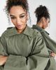 ASOS EDITION ASOS EDITION hooded trench coat in khaki-Green - 3