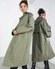 ASOS EDITION ASOS EDITION hooded trench coat in khaki-Green - 4