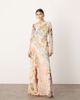ASOS EDITION ASOS EDITION long sleeve bias cut paneled maxi dress in pink floral print-Multi - 2