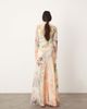 ASOS EDITION ASOS EDITION long sleeve bias cut paneled maxi dress in pink floral print-Multi - 3