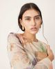 ASOS EDITION ASOS EDITION long sleeve bias cut paneled maxi dress in pink floral print-Multi - 4
