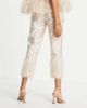 ASOS EDITION ASOS EDITION metallic jacquard pants with tinsel fringe hem in blush-Pink - 2