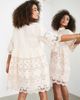ASOS EDITION ASOS EDITION mini shirt dress with cutwork in peach-Orange - 3