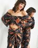 ASOS EDITION ASOS EDITION off shoulder top in dark based marble print-Multi - 1