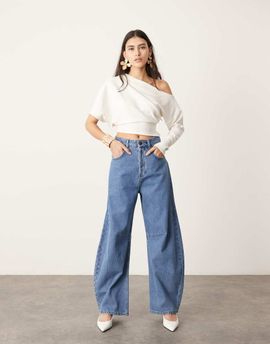 ASOS EDITION ASOS EDITION one shoulder drape top in white