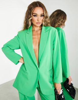 ASOS EDITION ASOS EDITION oversized longline blazer in bright green