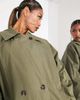 ASOS EDITION ASOS EDITION oversized trench coat in khaki-Green - 3