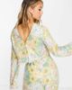 ASOS EDITION ASOS EDITION pastel floral print and sequin long sleeve top with fringe-Multi - 3