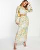 ASOS EDITION ASOS EDITION pastel floral print and sequin long sleeve top with fringe-Multi - 4