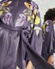 ASOS EDITION ASOS EDITION satin midi dress in pansy floral embroidery in mauve-Purple - 4