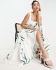 ASOS EDITION ASOS EDITION square neck cotton floral maxi dress in white - 1