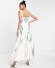 ASOS EDITION ASOS EDITION square neck cotton floral maxi dress in white - 2