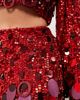 ASOS EDITION ASOS EDITION stacked-sequin mini skirt in red - 4