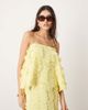 ASOS EDITION ASOS EDITION textured circle drape cami top in lemon - part of a set-Yellow - 1
