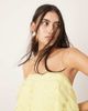 ASOS EDITION ASOS EDITION textured circle drape cami top in lemon - part of a set-Yellow - 2