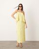 ASOS EDITION ASOS EDITION textured circle drape cami top in lemon - part of a set-Yellow - 4