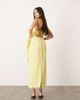 ASOS EDITION ASOS EDITION textured circle maxi skirt in lemon - part of a set-Yellow - 4