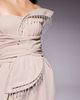 ASOS LUXE ASOS LUXE 3D petal jumpsuit with drop bead detail in stone-Neutral - 4