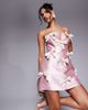 ASOS LUXE ASOS LUXE bandeau mini dress with bows in pink - 1