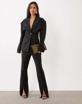ASOS LUXE ASOS LUXE cigarette pants in black - part of a set