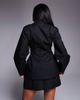 ASOS LUXE ASOS LUXE cinched waist blazer in black - 4