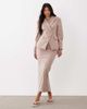 ASOS LUXE ASOS LUXE cinched waist blazer in pink plaid - part of a set - 3