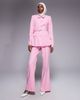 ASOS LUXE ASOS LUXE collared button down blazer with belt in pink - part of set - 2