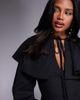ASOS LUXE ASOS LUXE collared mini dress in black-Navy - 3