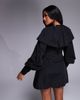 ASOS LUXE ASOS LUXE collared mini dress in black-Navy - 4