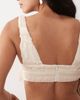 ASOS LUXE ASOS LUXE corset ruffle crop top in cream - part of a set-White - 3